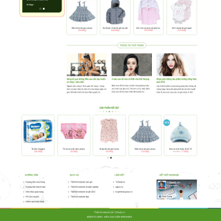 Theme WordPress Thời Trang cho Mẹ và Bé