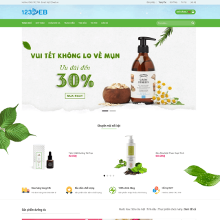 Theme WordPress bán tinh dầu