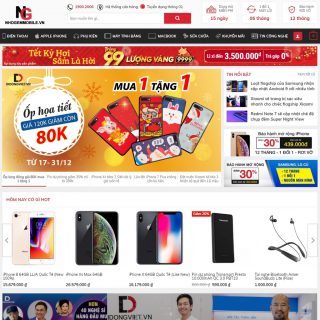 Mẫu Theme WordPress bán điện thoại di động đẹp