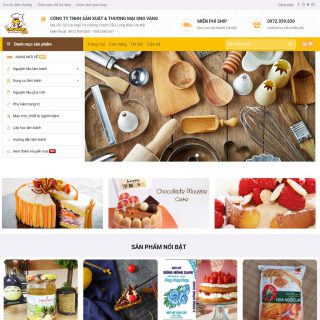 Giao diện wordpress đẹp cho cửa hàng bán bánh ngọt