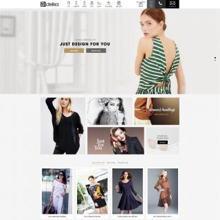 Mẫu theme wordpress thời trang cho nữ Delisa
