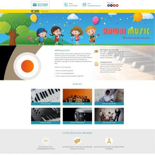Theme WordPress trung tâm đào tạo âm nhạc & nghệ thuật, năng khiếu