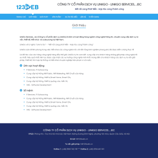 LinkGo - Theme WordPress giới thiệu công ty