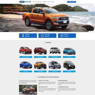 Theme WordPress Ô Tô - Đại lý hãng Ford