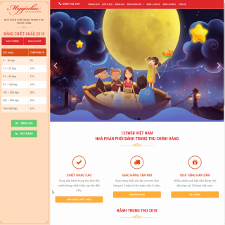 Theme Wordpress Bán Bánh Trung Thu