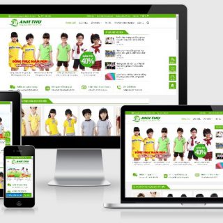 Theme wordpress đẹp cho xưởng may đồng phục mầm non