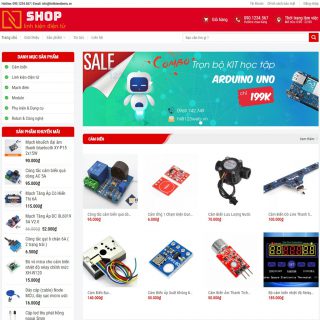 Theme wordpress kinh doanh linh kiện điện tử