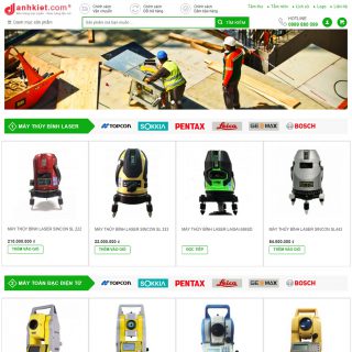 Theme wordpress cung cấp thiết bị điện tử, đo đạc