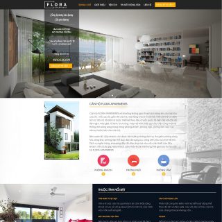Theme bất động sản WordPress giới thiệu dự án Flora Apartment