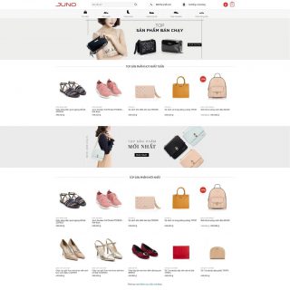 Theme wordpress bán giày dép JUNO siêu đẹp