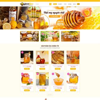 Theme wordpress bán mật ong nguyên chất