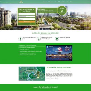 Theme Wordpress dự án bất động sản Swan Park City