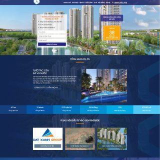 Landing page WordPress bất động sản dự án GemRiverside