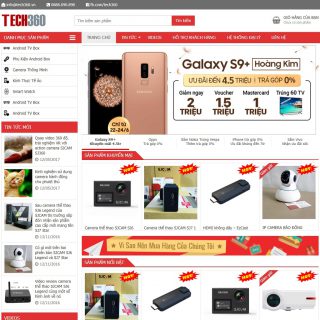 Theme Wordpress điện máy giống Tech360