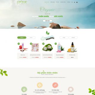 Theme WordPress bán mỹ phẩm đẹp lạ - Creme Demint