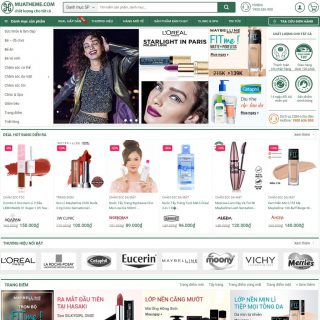 Theme WordPress mỹ phẩm đẹp giống Hasaki