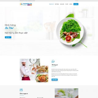 Theme WordPress nhà hàng Bé Nhỏ