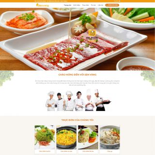 Theme WordPress nhà hàng - Sen Vàng