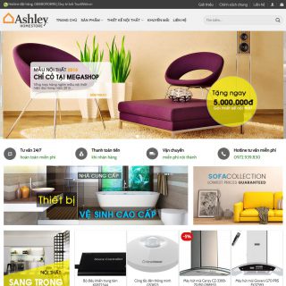 Theme WordPress nội thất đã Việt Hóa full code Ashley