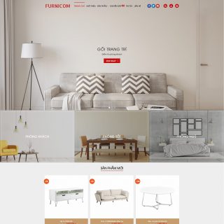 Furnicom - Theme Wordpress nội thất đẹp sang trọng