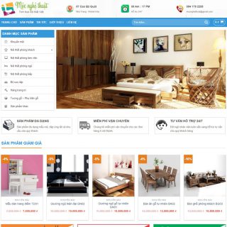 Theme nội thất WordPress đẹp mẫu số 2