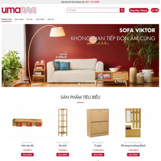 Theme nội thất WordPress đẹp giống Uma