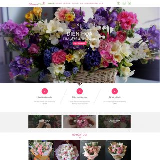 Theme WordPress shop bán hoa tươi mẫu số 1