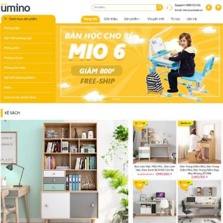 Theme Wordpress nội thất đẹp tuyệt vời - Umino