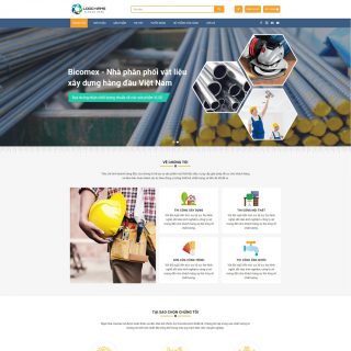 Theme WordPress công ty xây dựng mẫu số 3