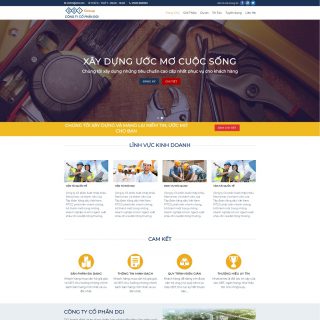 Theme Wordpress xây dựng mẫu số 1