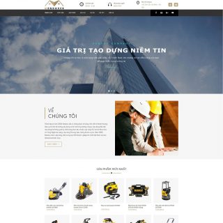 Theme WordPress công ty xây dựng đẹp - Mendover