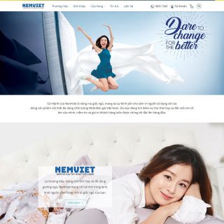 Theme wordpress bán nệm mẫu số 1 - Nệm Việt