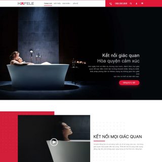 Theme WordPress bán thiết bị phòng tắm, phòng vệ sinh Hafele