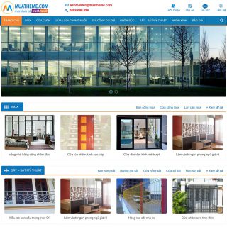 Theme wordpress gia công cơ khí hàn sắt nhôm kính rèm cửa