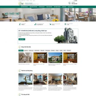 Theme WordPress giới thiệu công ty xây dựng, công ty nội thất