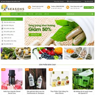 Theme WordPress dược phẩm đẹp đã Việt hóa - Mẫu 1