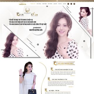 Theme WordPress bán mỹ phẩm Quin đẹp tuyệt vời