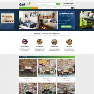 Theme WordPress nội thất, xây dựng, kiến trúc mẫu số 8
