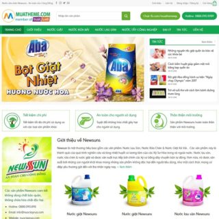 Theme WordPress nước giặt, bột giặt, hóa mỹ phẩm – VietSuns