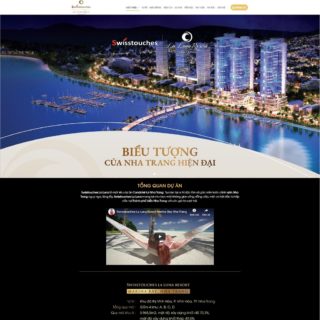 Theme WordPress bất động sản số 9 – Swisstouches La Luna Resort