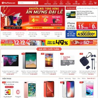 Theme Wordpress giống thế giới di động mẫu số 2