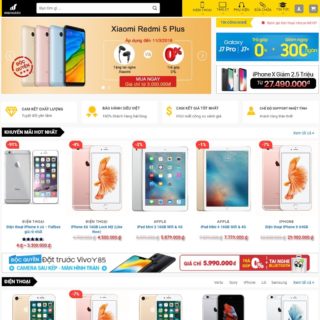 Theme Wordpress giống thế giới di động mẫu số 1