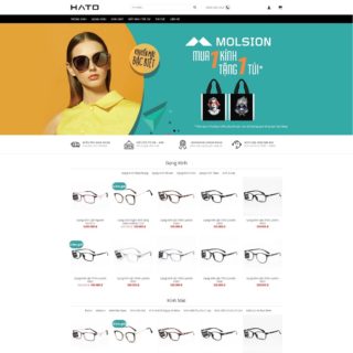 Theme WordPress mắt kính thời trang mẫu số 1