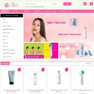Theme Wordpress bán mỹ phẩm mẫu số 12