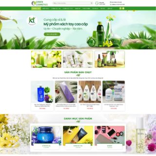 Giao diện Wordpress mỹ phẩm mẫu số 16