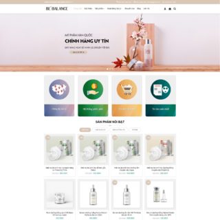 Giao diện Wordpress mỹ phẩm mẫu số 17