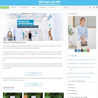 Giao diện web Wordpress mỹ phẩm mẫu số 9