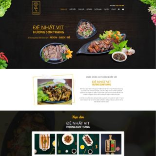 Theme WordPress nhà hàng số 5 - Hương Sơn Trang