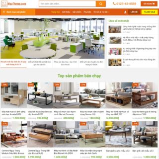Theme WordPress nội thất mẫu số 11 - Gỗ trang trí