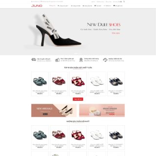 Giao diện web WordPress bán giày dép thời trang mẫu số 3
